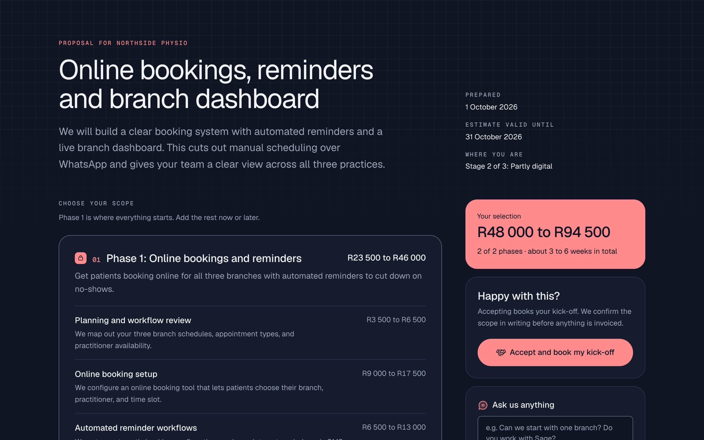 AI estimates: ai in our own business